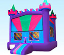 Pink Rainbow Bouncy Castle